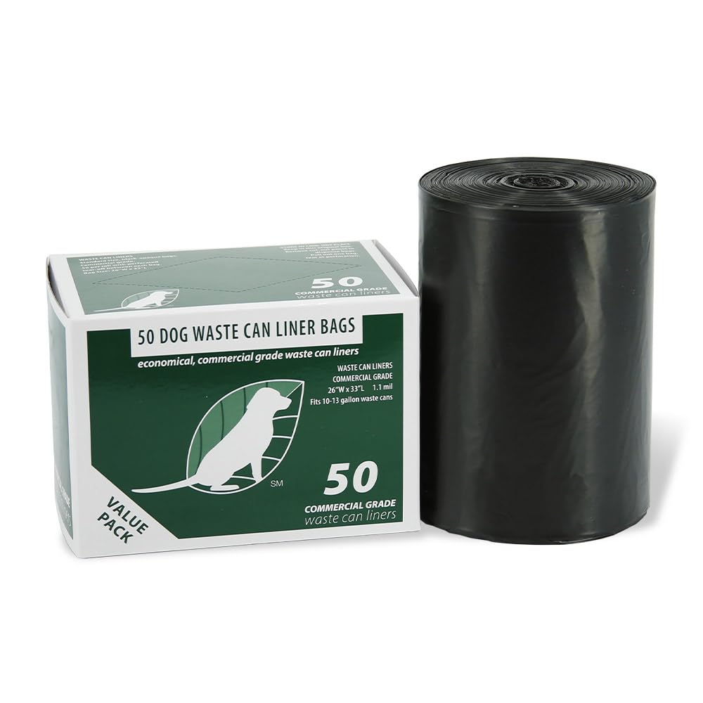 ZERO WASTE USA - Round Outdoor 10 Gallon Dog Waste Station Waste Can Replacement - 100% Rust-Free, Powder-Coated, Commercial Grade Aluminum. 10-Year Warranty (Matte Green)