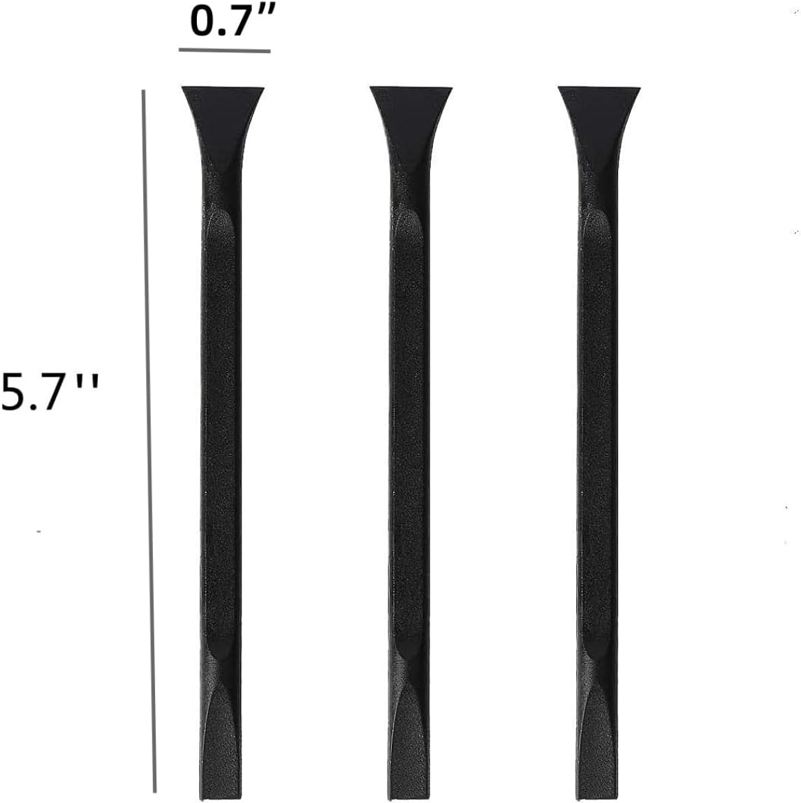 Tpyx Scraper Small Plastic Scraper Tool, Multi-Purpose Scraper Non-Scratch Cleaning Tool, Used in Narrow Spaces and Gaps, Perfect for Removing Oil Stains, Labels, Food, Dirt, Paint, Etc. (6pcs)