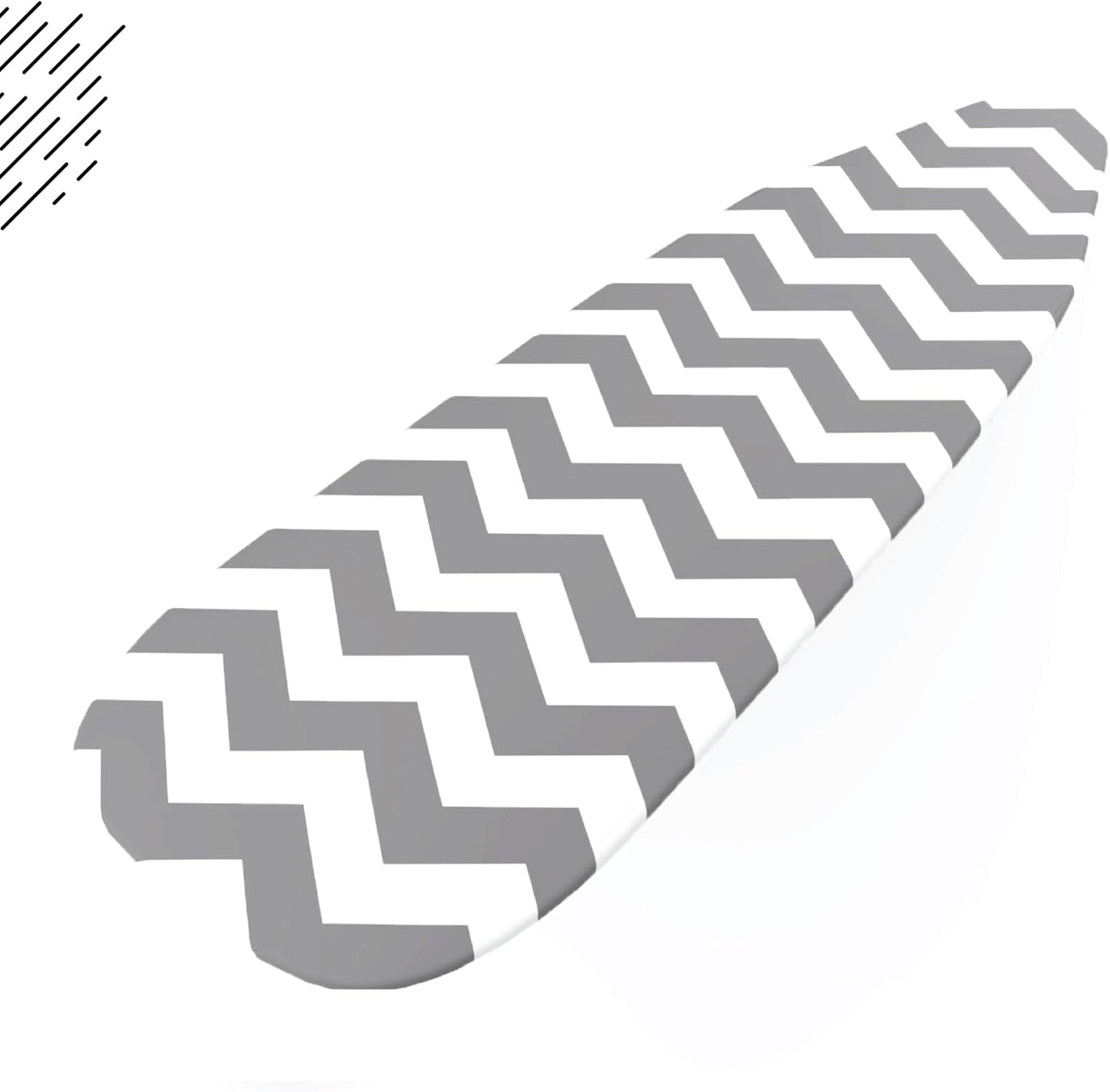 Encasa XO Ironing Board Cover and Pad 54"x15" - Thick 3mm Felt Padding, Drawstring Tightening & Lock, Easy Fit, Scorch & Stain Resistant, Fits Standard Large Ironing Board - Zig Zag