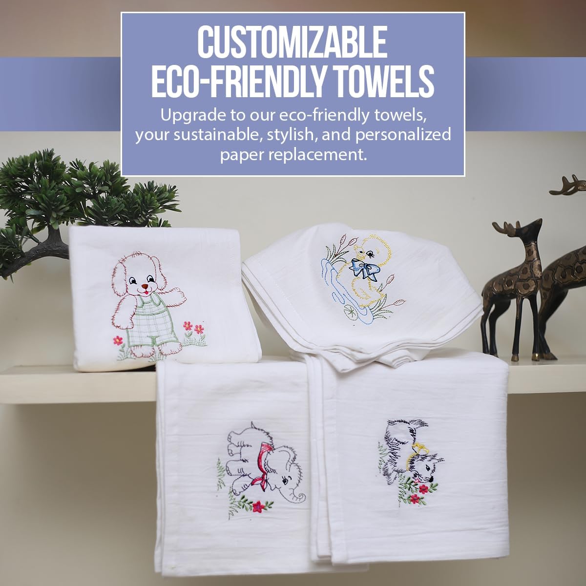 Flour Sack Towels| Tea Towel for Crafts| Kitchen Dish Cotton Blank Towel for Embroidery|Baking Bread Proofing Linen Cover| Thick Absorbent Quick Dry| 4 Pack 33"X38" White