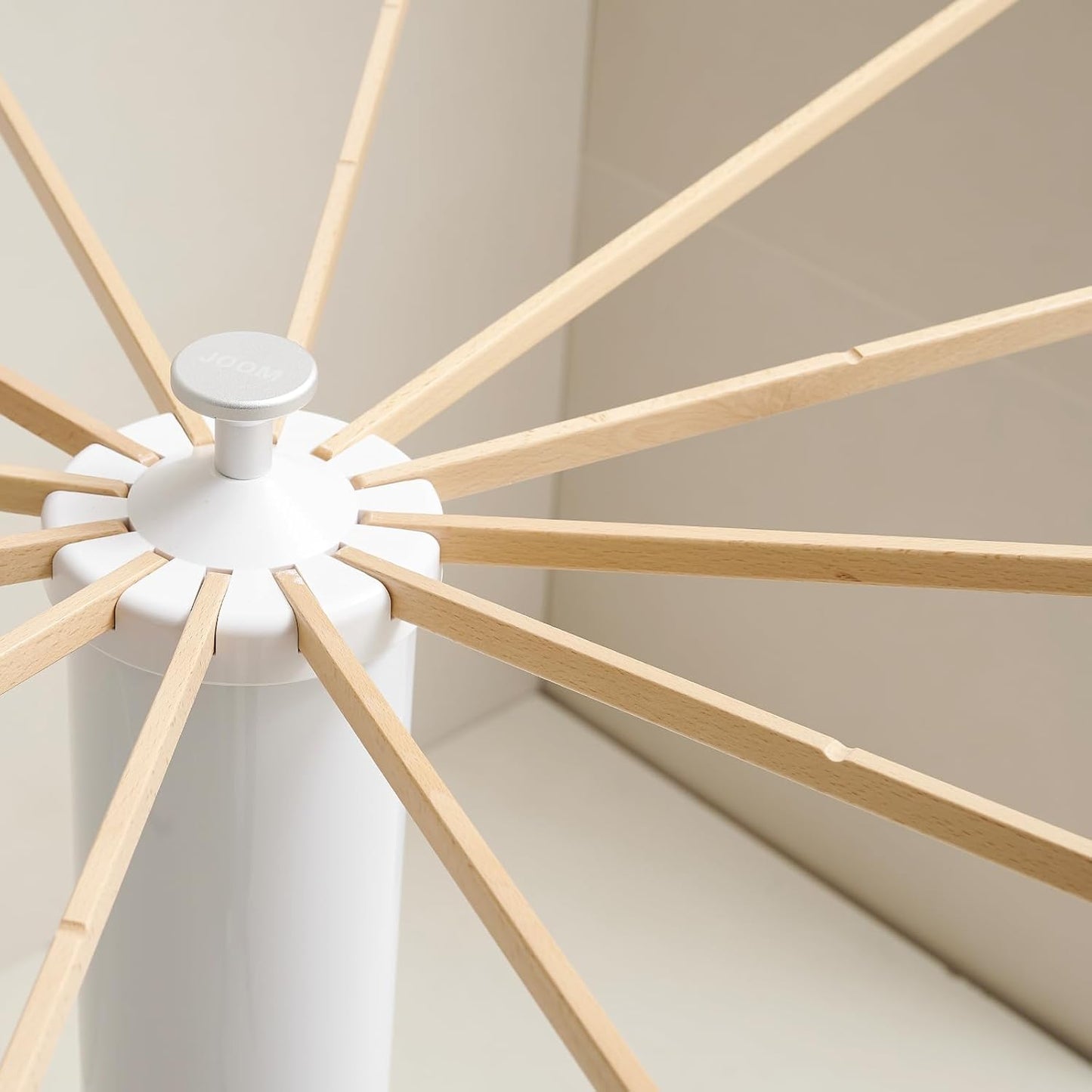 JOOM Tripod Clothes Drying Rack, Garment Rack Portable and Foldable Space Saving Laundry Drying Rack - Drying Rack Clothing 12 Rods Wooden