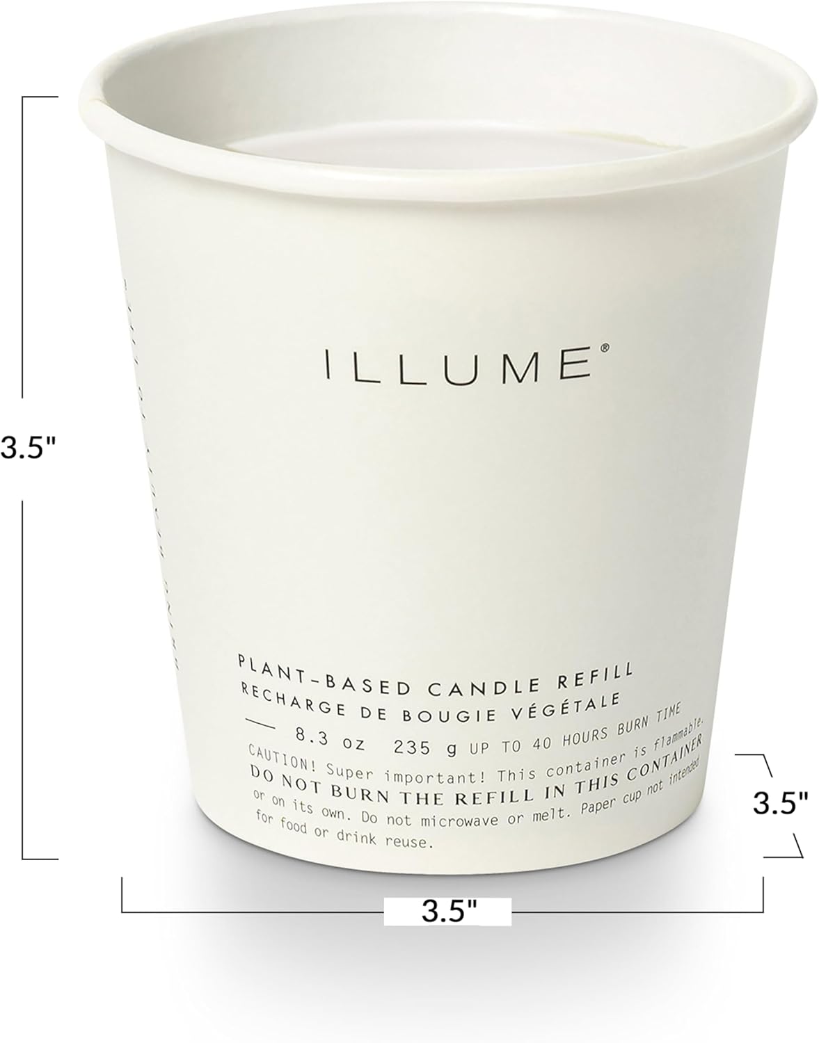 ILLUME Boxed Glass Candle Refill, Balsam & Cedar