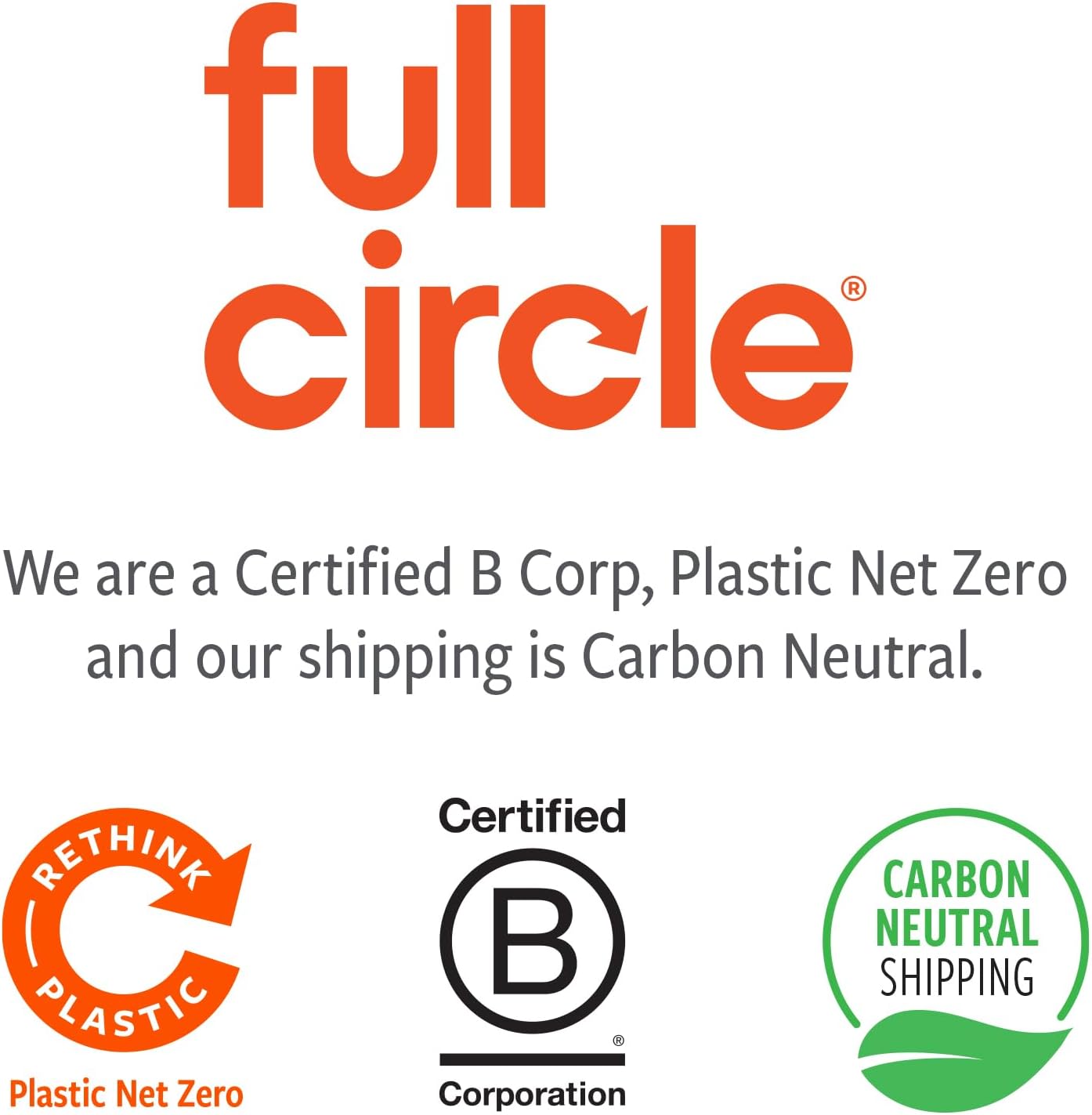 Full Circle Clean Team Brush & DustPan Set, White & Grey