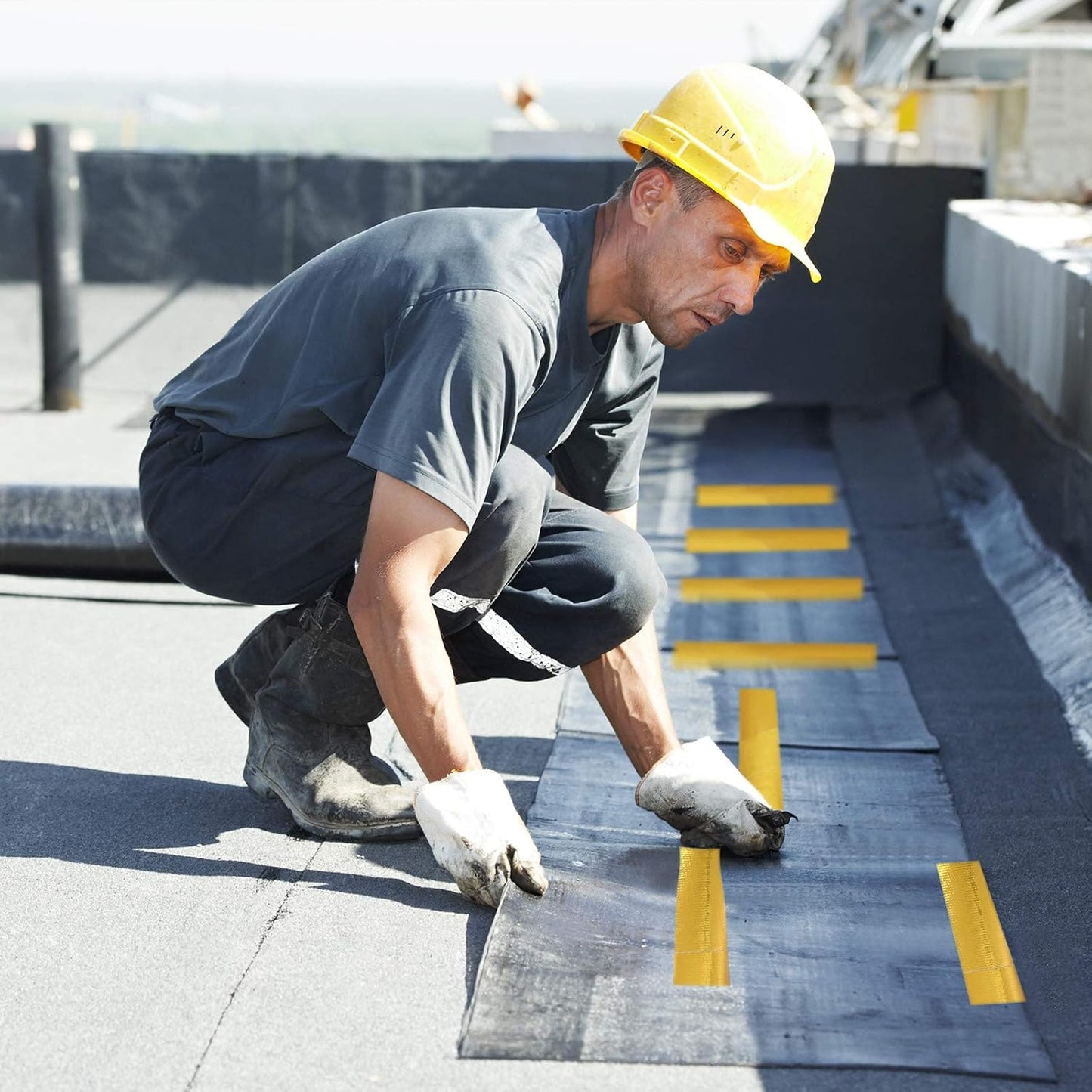 Zonon 2 Rolls Aluminum Foil Tape Heat Shield Tape Barrier Adhesive Reflective Fiberglass Thermal Insulation Reflective Material High Temp Protection(Gold,2 Inch X 32.8 ft)