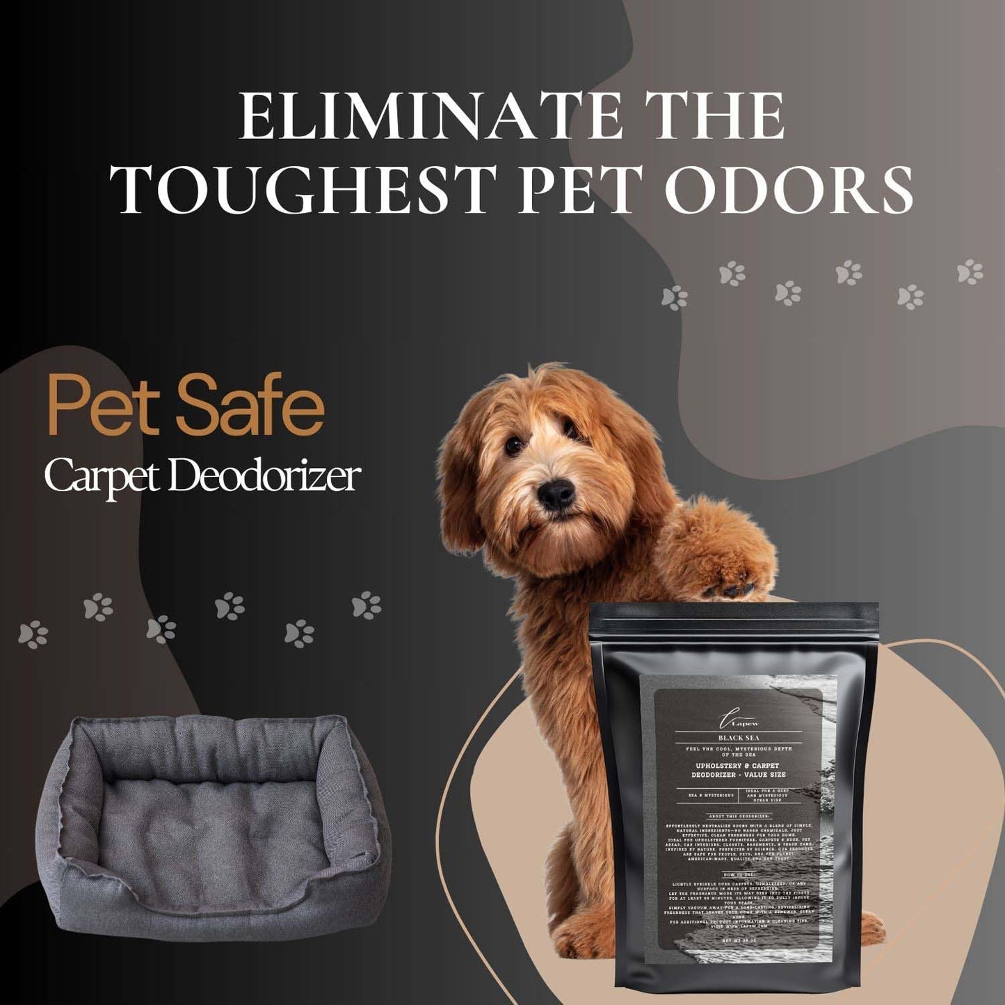 Black Sea Carpet Freshener Powder Refill 36 oz | Powerful Odor Eliminator for Home | Upholstery Deodorizer | Carpet Deodorizer | Pet Urine | Cat Litter Box