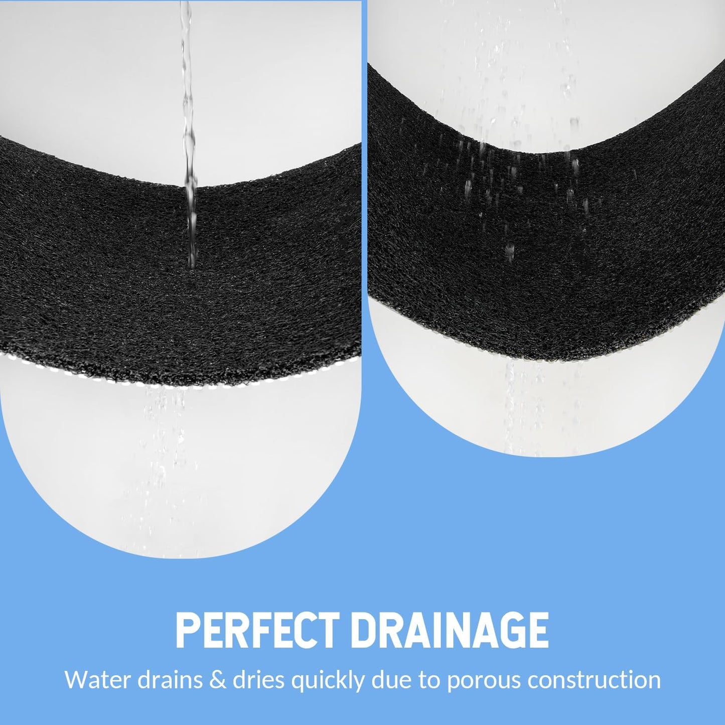 Non-Slip Bathtub Mat, Anti Slip Shower Mat, Fast Drying Bathtub Mats, Foot Scrubber Mat, Anti Slip Mat for Tub, Floor, Bathroom, Kitchen, Home, Hotel (Black 32"×17")