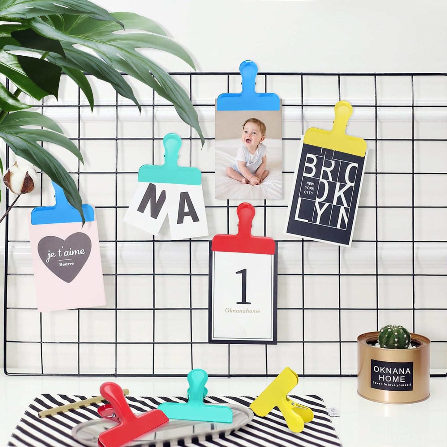 24 Pack Heavy Duty Chip Clips, 3 Inch Stainless Steel Bag Clip, Colorful Food Clips Sealing Clip Set for Coffee Bags, Snacks, Kitchen Storage