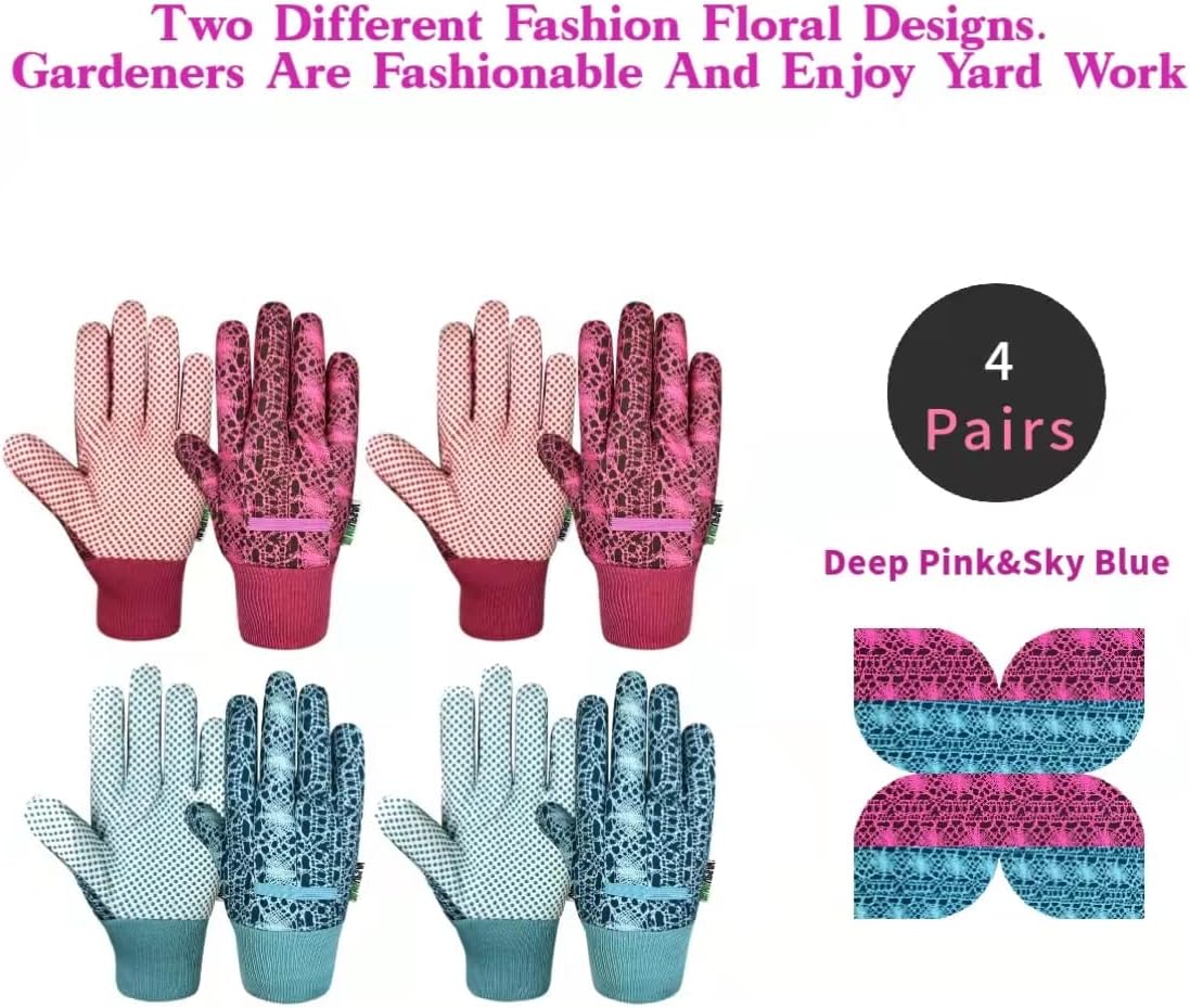 Thorn Proof&Puncture Resistant Gardening Gloves with Grip,Garden Gloves for Women, Leather Work Gloves,Gifts