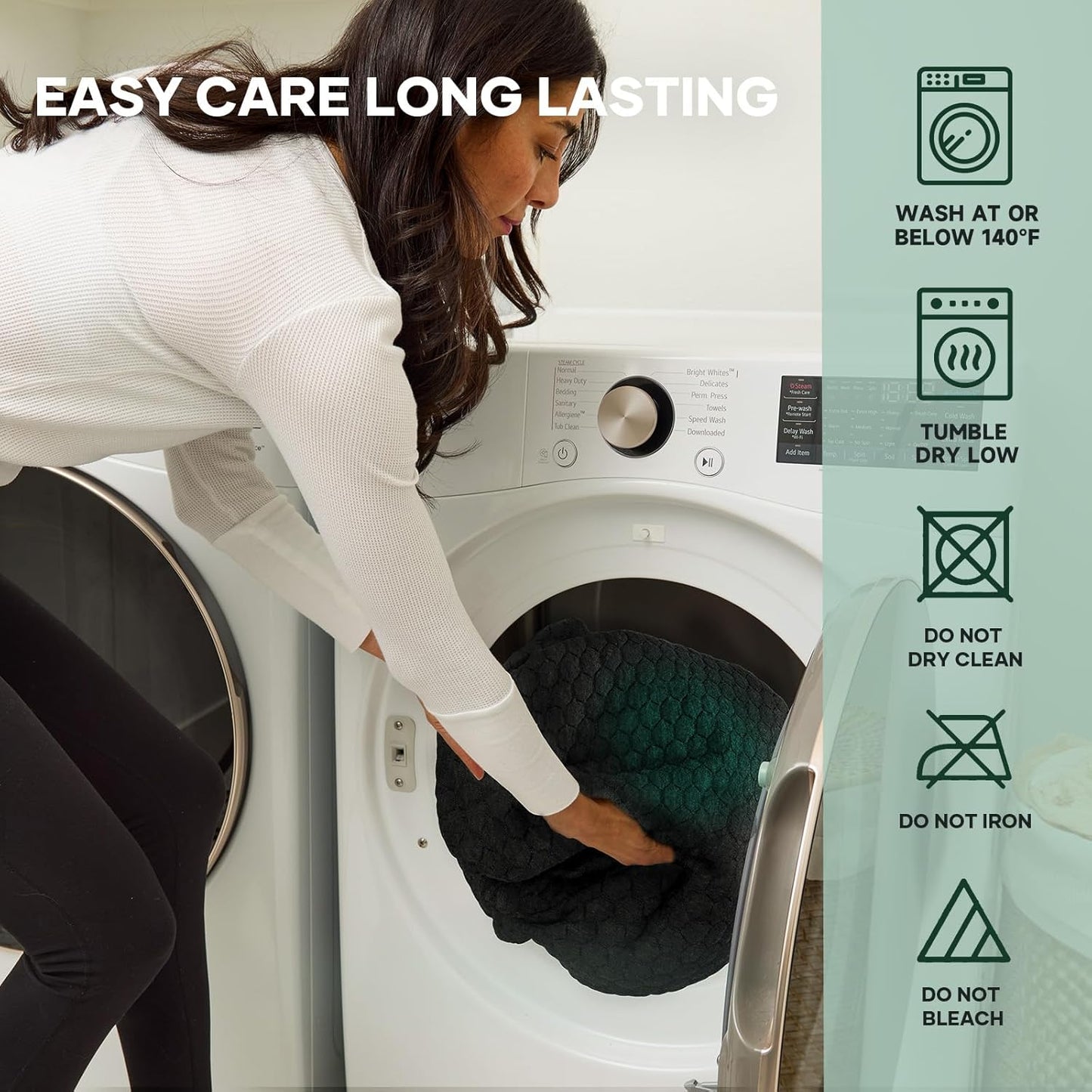 OhGeni 100% Waterproof Mattress Protector, Queen Size Mattress Pad, Fits 6"-20" Mattresses with Deep Pocket, Cooling, Breathable Fitted Sheets, Soft Bed Cover, Noiseless, Machine Washable(Black)