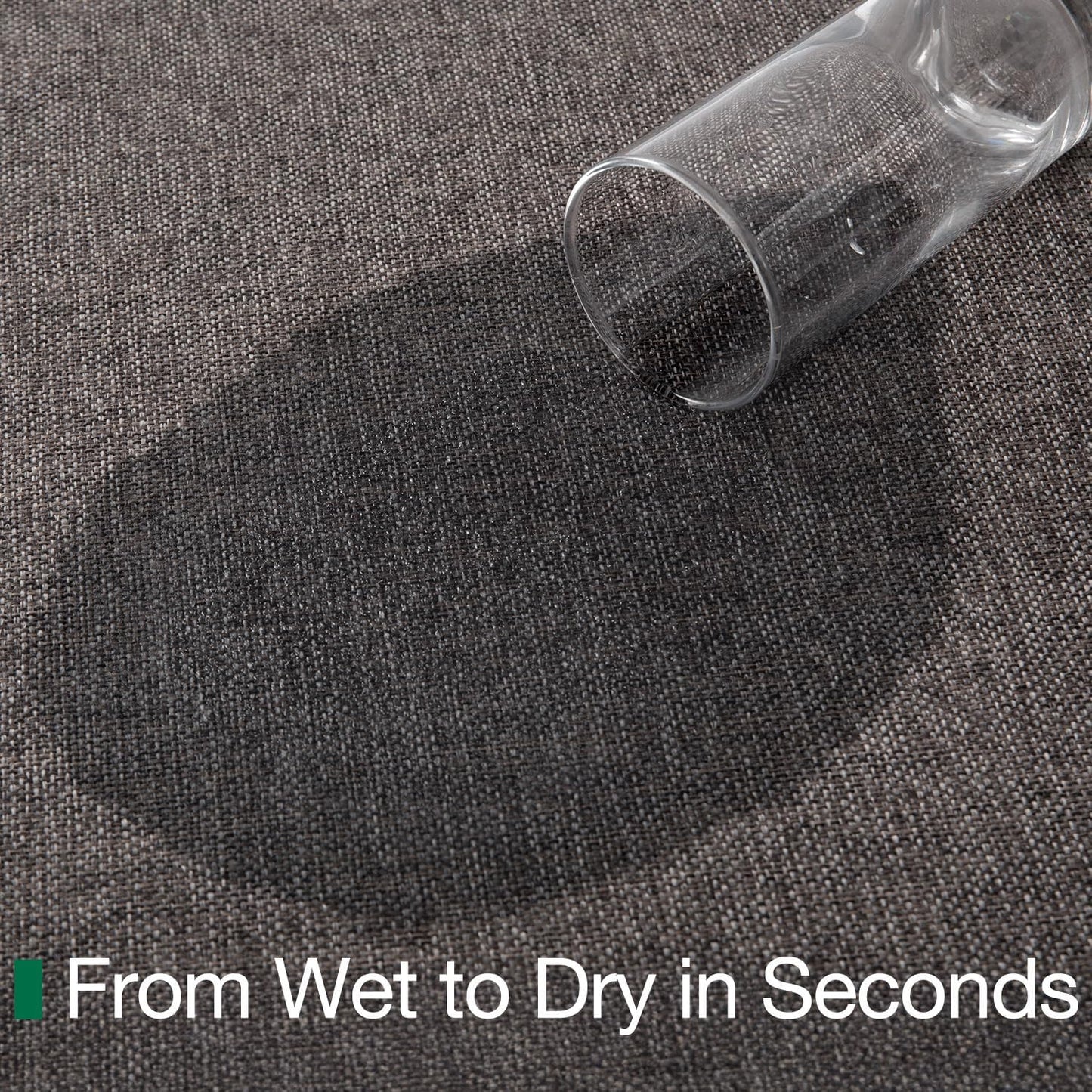 LUMI Large Indoor Door Mat, 36"x56" Non Slip Rubber Backing Entrance, Easy Clean Low Profile Ultra Thin Entryway for Inside House, Brown