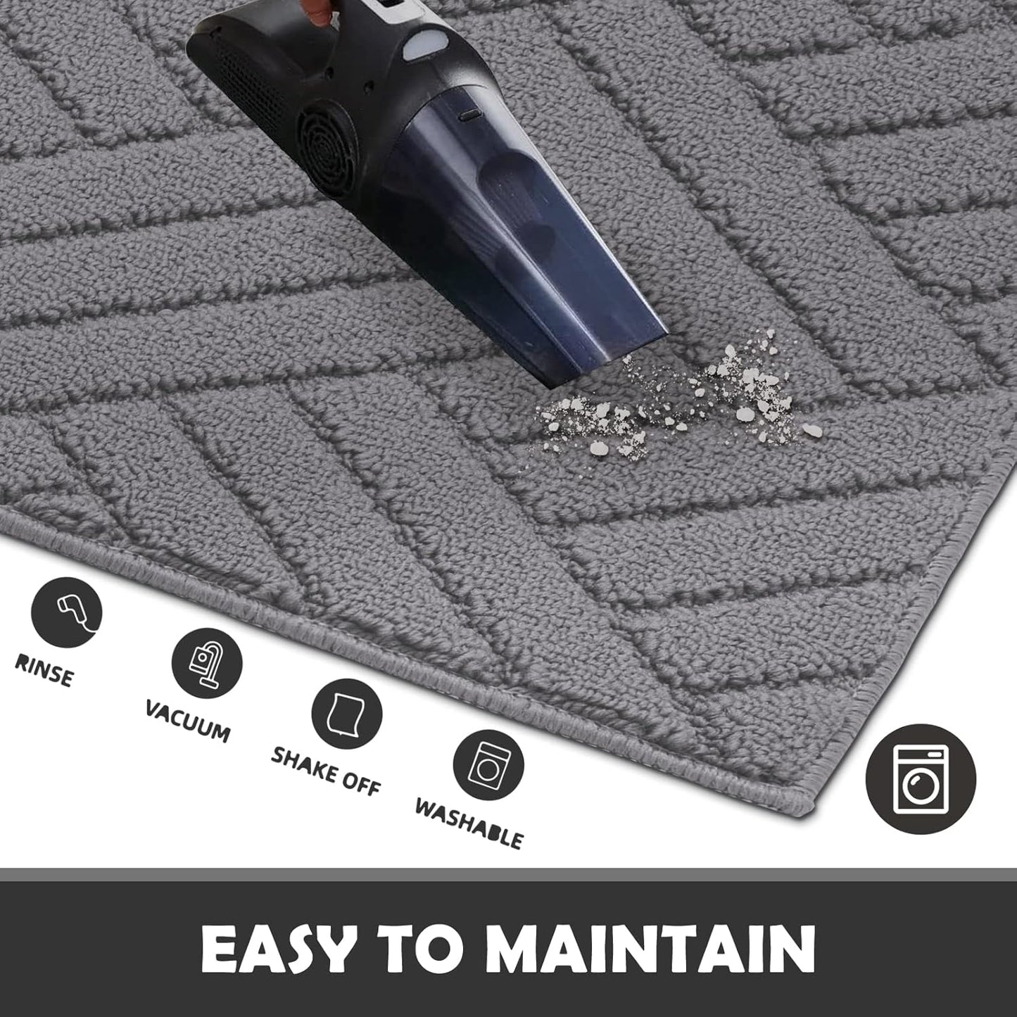 Door Mat Indoor Doormat, Entryway Rug Door Mats Non-Slip Rubber Backing,Heavy Duty Low-Profile Entrance Rugs, Absorbent Resist Dirt Doormats Floor Door mat for Entryway,36"x59"