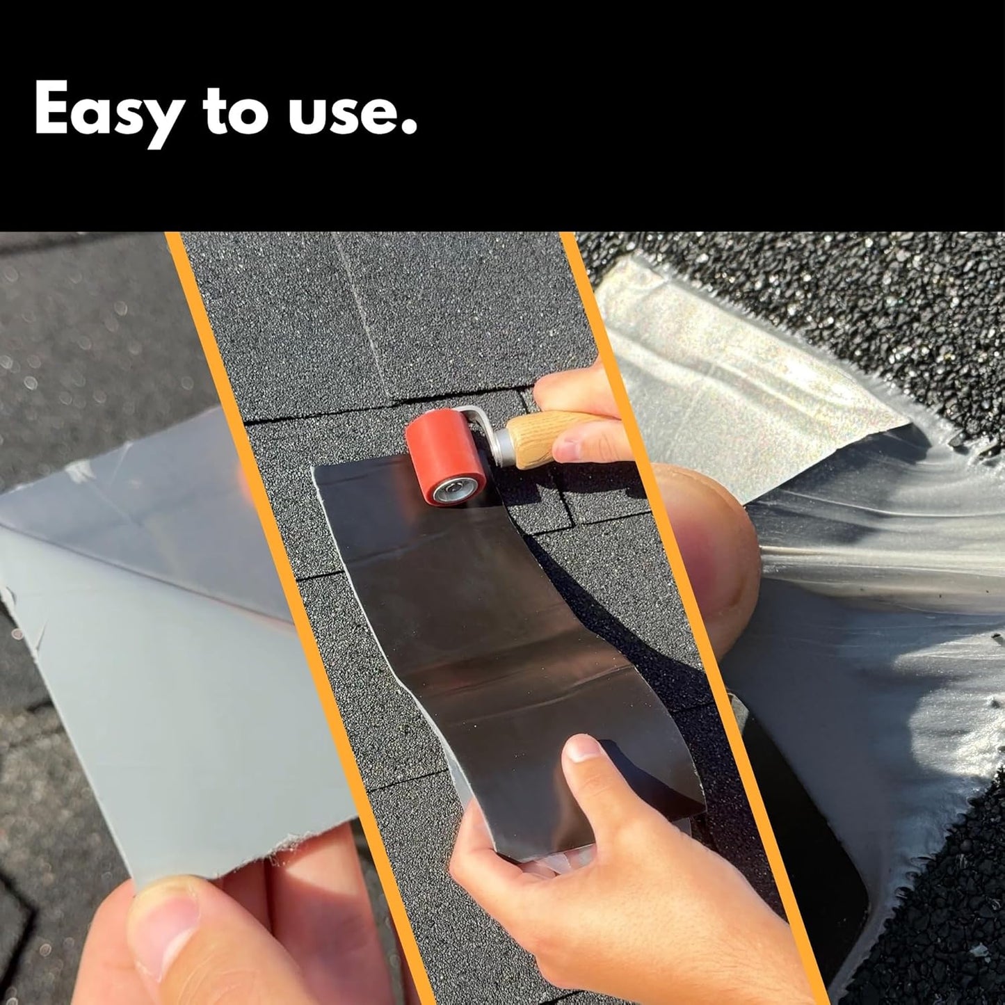 HSS Sealant Tape with MicroSealant - Waterproof Commercial Roofing Tape for Roof and RV Repair - UV- & Weatherproof (Gray, 4 inch x 50 feet)