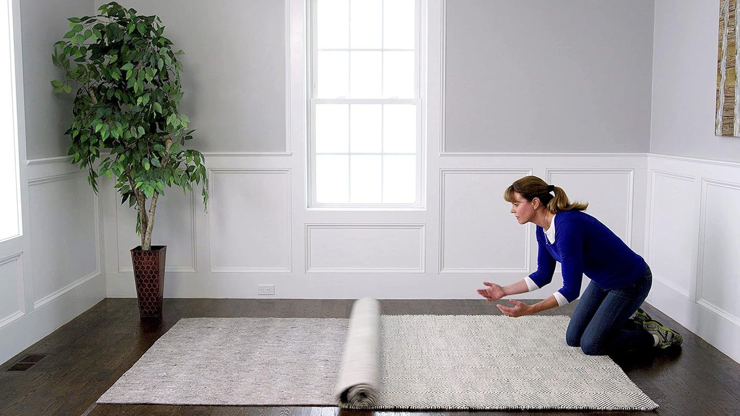 RUGPADUSA - Dual Surface - 2'6" x 7' - 1/8" Thick - Felt + Rubber - Non-Slip Backing Rug Pad - Adds Low-Profile Comfort and Protection