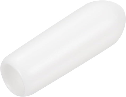 uxcell 20pcs Rubber End Caps 4mm(5/32") ID Vinyl Round End Cap Cover Screw Thread Protectors White