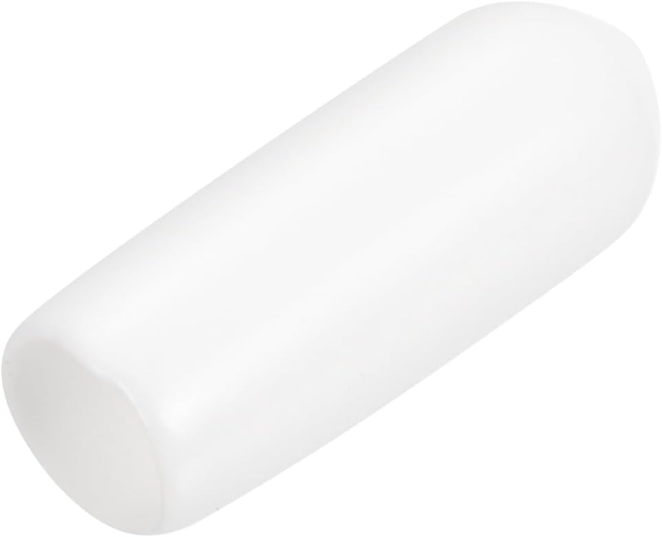 uxcell 20pcs Rubber End Caps 5mm ID Vinyl Round End Cap Cover Screw Thread Protectors White