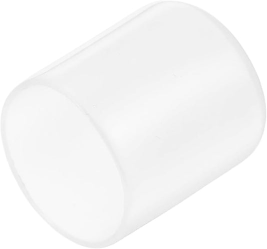 uxcell 20pcs Rubber End Caps Protective Caps 27mm(1 Inch) ID Vinyl PVC Round Tube Bolt Cap Cover Screw Thread Protectors, Clear
