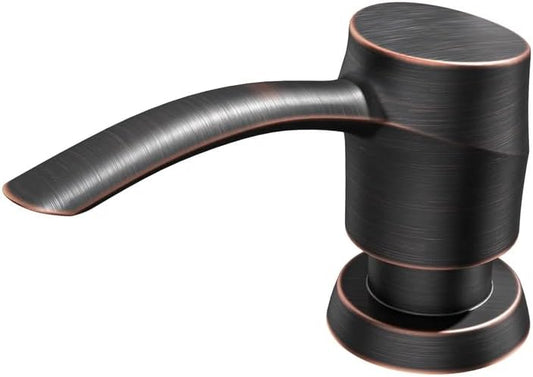SAMODRA Kitchen Sink Soap Dispenser Oil Rubbed Bronze Built-in Soap Dispenser,ABS Dispenser Pump Head with 11 oz PET Bottle, Refill from Top