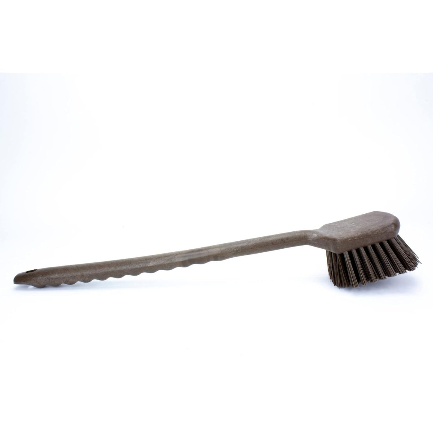 SPARTA 40501EC01 Plastic Large Scrub Brush, Kitchen Brush, Utility Brush With Long Handle For Cleaning, 20 Inches, Brown, (Pack of 6)