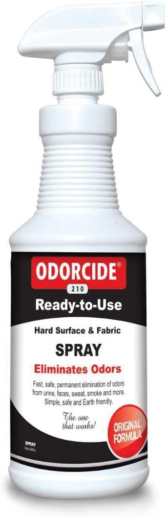 Odorcide Odor Eliminator Soaker: Odor Eliminator for Strong Odor on Carpets, Hardwood & More - Smoke, Sweat & Pet Odor Eliminator for Home w/Non-Enzymatic Formula, 32 oz