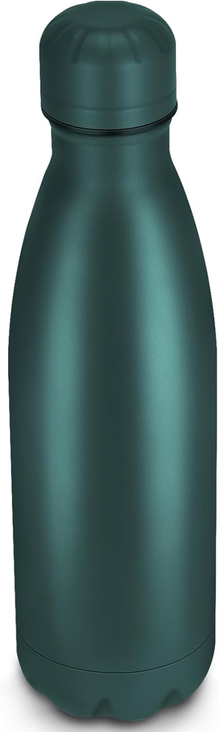 25oz Cola-Bottle Shaped Stainless Steel Leak-proof Water Bottle,Double Wall Vacuum Insulated Metal,Travel Mug For Sports Indoors & Outdoors,BPA-Free Kids Flasks,Army Green(1 Pack)