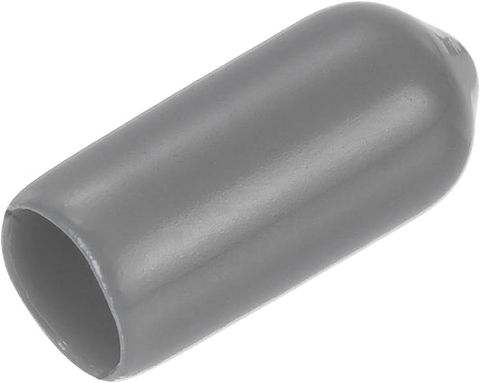 uxcell 20pcs Rubber End Caps 6mm(1/4") ID Vinyl PVC Round Tube Bolt Cap Cover Screw Thread Protectors Dark Grey