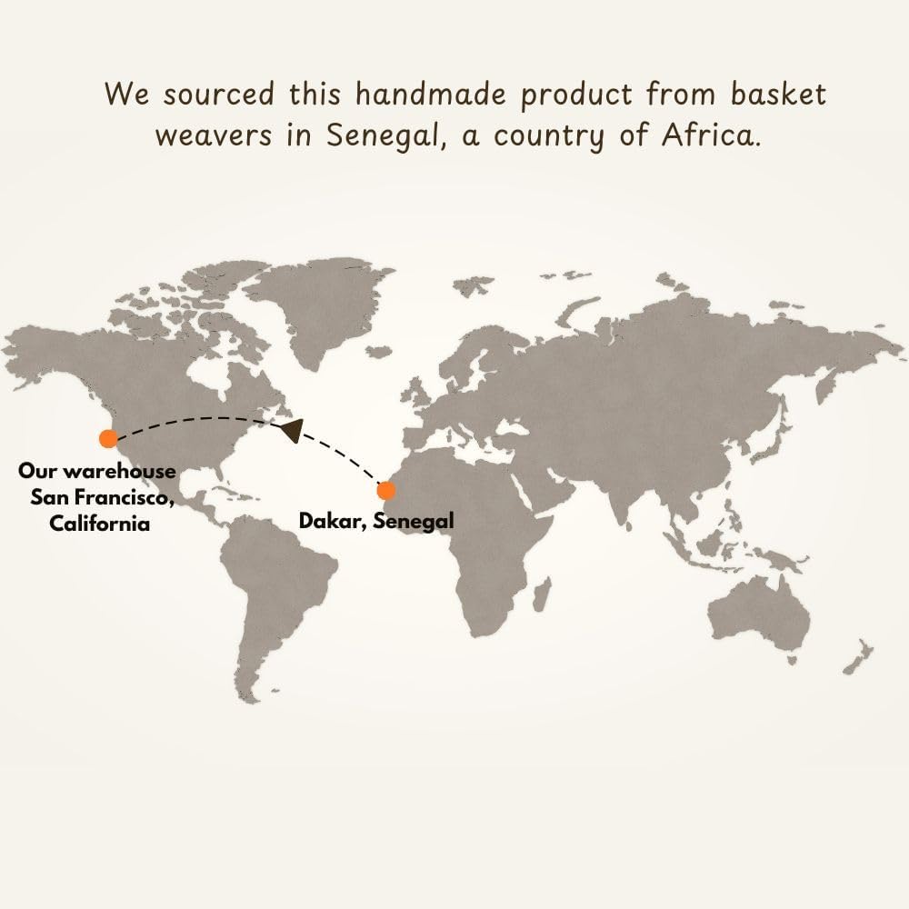 Storage & Organization - Laundry Basket, Bedroom Hamper, Nursery Toys Bin, Living Room Blankets Storage, Decorative, Wicker, Sturdy, Round, Handles, Woven, Blue Beige (Small)