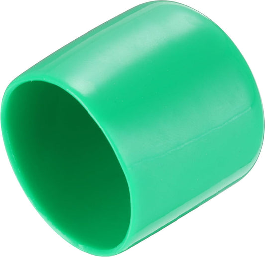uxcell 20pcs Rubber End Caps 35mm(1 3/8") ID Vinyl PVC Round Tube Bolt Cap Cover Screw Thread Protectors Dark Green