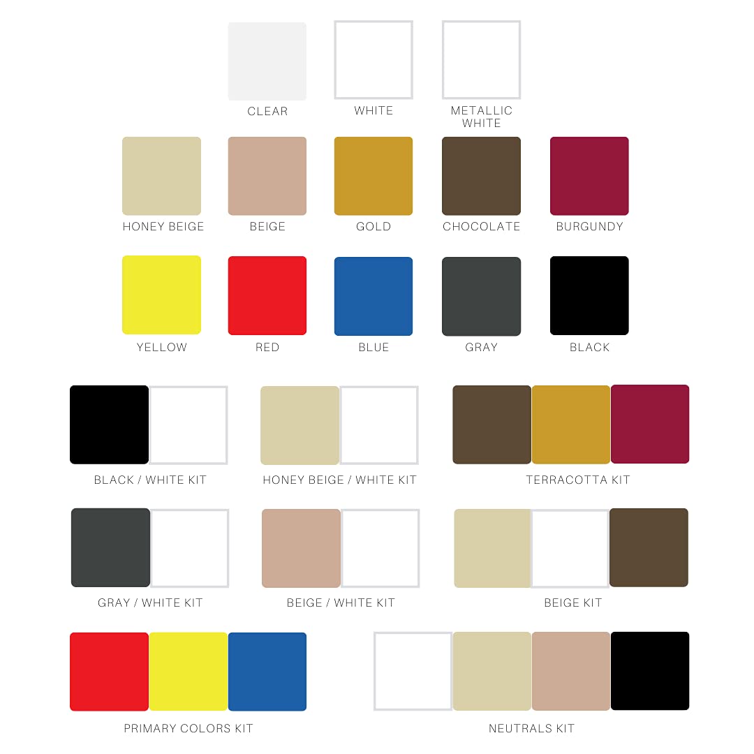 MagicEzy Tile Repairezy Bright Range - Ceramic Tile Chip Repair Fillers and Kits (Beige Kit)