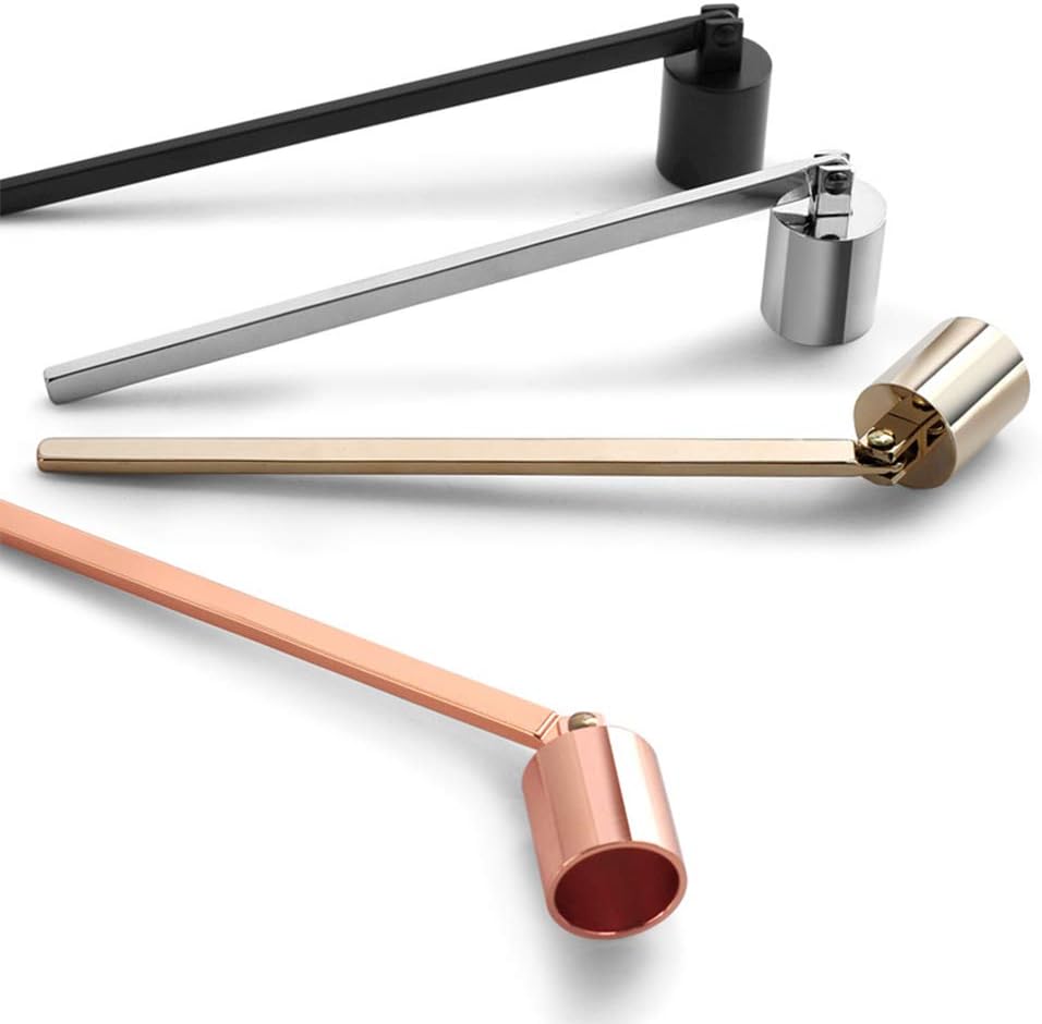 Candle Snuffer, Candlesnuffers Wick Snuffer Candle Extinguisher Accessory for Putting Out Extinguish Candle Wicks Flame Safely, Gold