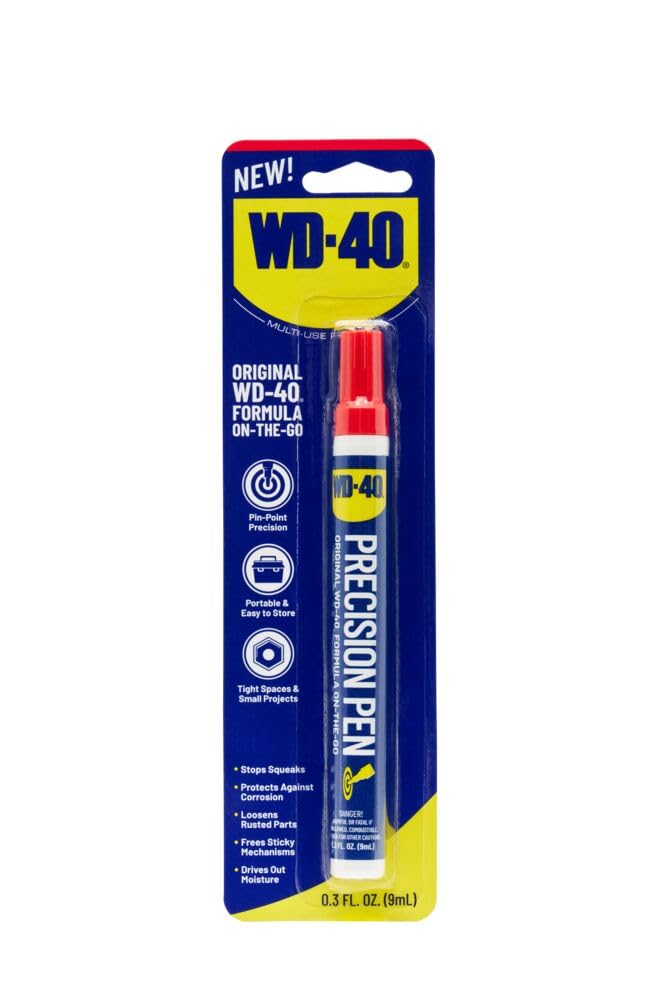 WD-40 Precision Pen & Trucker Hat Bundle - On-The-Go Lubrication, Precision Pen (0.3 fl oz), Trucker Hat (Cotton & Mesh)