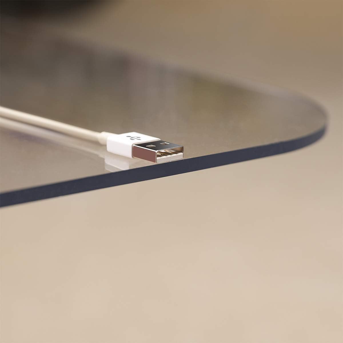 [Large Size] Crystal Clear 1/5" Thick 59" x 47" Heavy Duty Hard Chair Mat, Can be Used on Carpet or Hard Floor