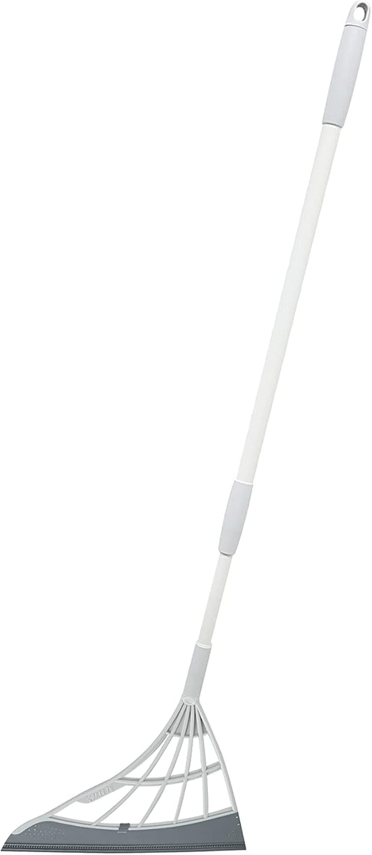 Original Broombi - All-Surface Silicone Broom, Squeegee, Pet Hair Remover - Smart Broom for Indoor Cleaning - Cleans Glass, Fine Dust, Hair, Liquids - for Smooth Floors, Rugs, Windows (Grey)