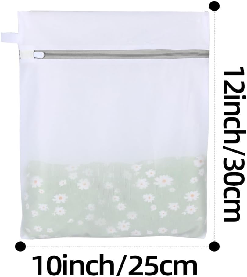 Mesh Laundry Bags, Mesh Wash Bags, Durable Mesh Structure with Strong Zipper, Suitable for Underwear, Delicate Clothes, Pants, Shoes, Socks Washing (Small Fine Mesh, XS 10 * 12in*4pcs)