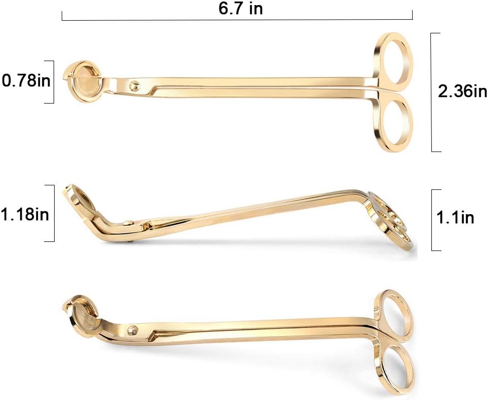 Candle Wick Trimmer Candle Wick Clipper Wick Cutter Scissor, Gold
