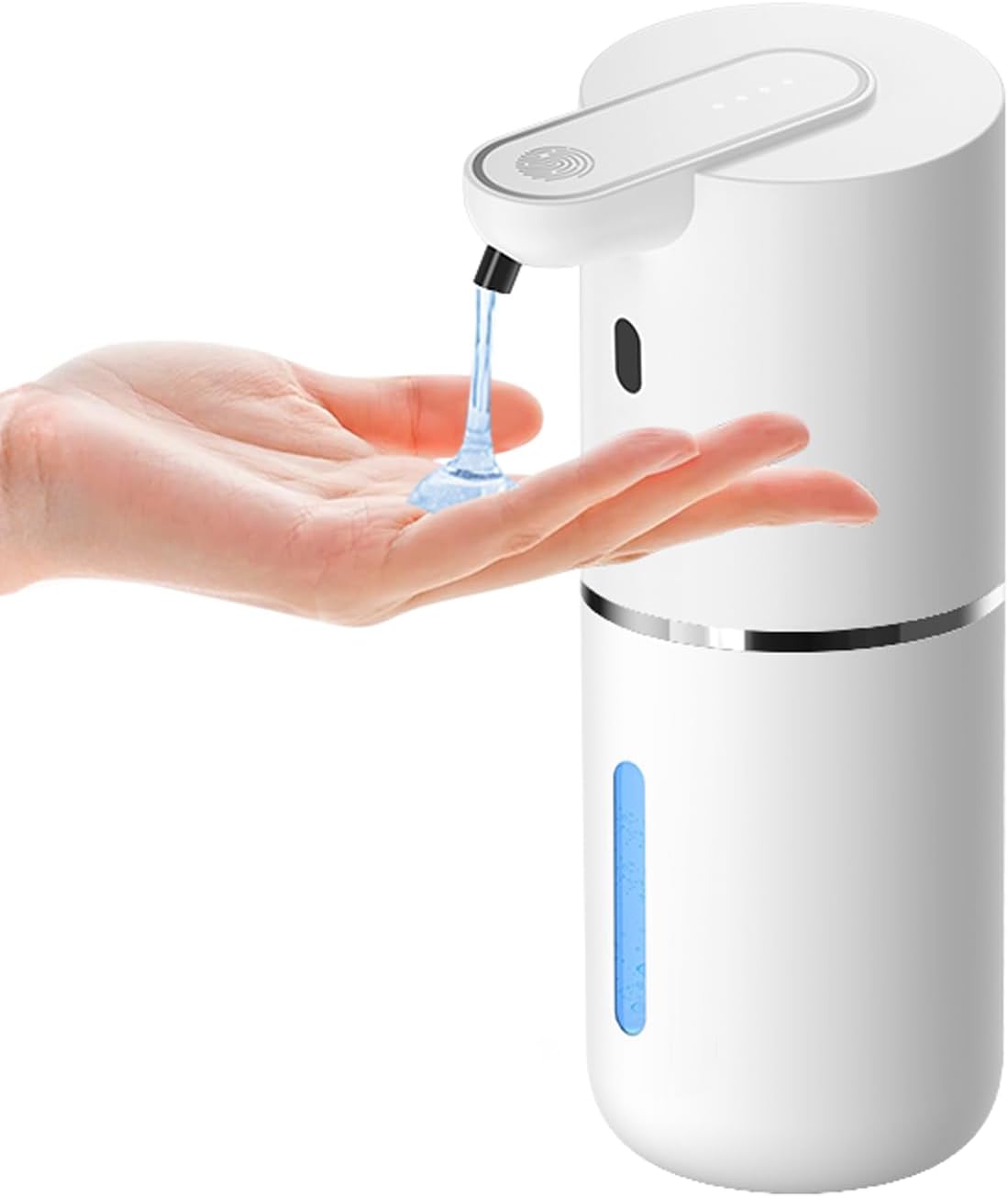 Automatic Liquid Soap Dispenser Bathroom Kitchen, Dish Liquid Soap for Body Shampoo Shower,Gel Hand Free Liquid Wall Mount Touchless Soap Dispenser with 380ml Auto Liquid Dispenser Sylfu