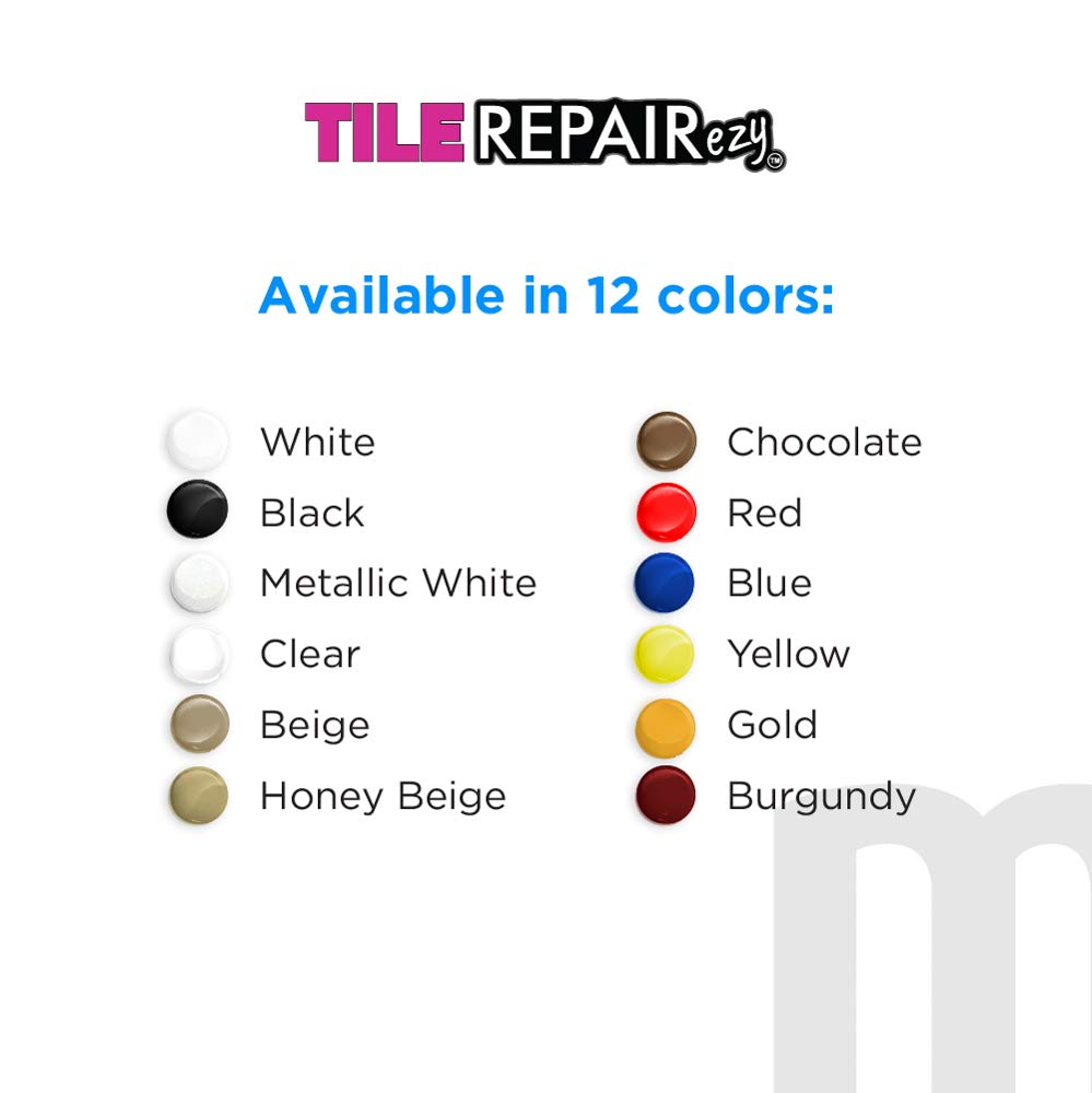 MagicEzy Tile Repairezy Bright Range - Ceramic Tile Chip Repair Fillers and Kits (Beige Kit)