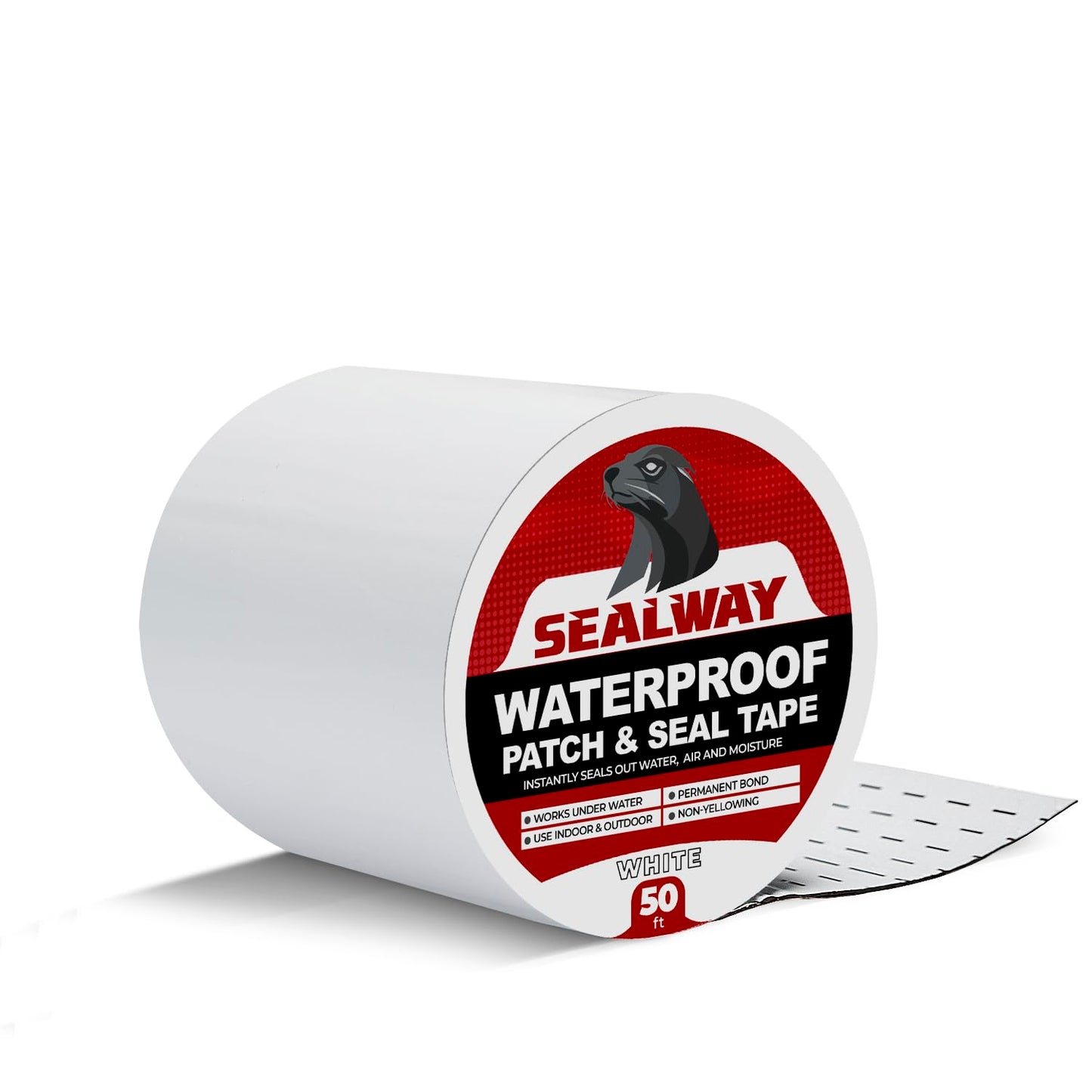 White RV Roof Sealant Tape, 4" x 50' Waterproof Repair Seal Tape – Extra Thick, UV-Resistant, Weatherproof Patch for Permanent Leak Sealing on RVs, Trailers, and Mobile Homes
