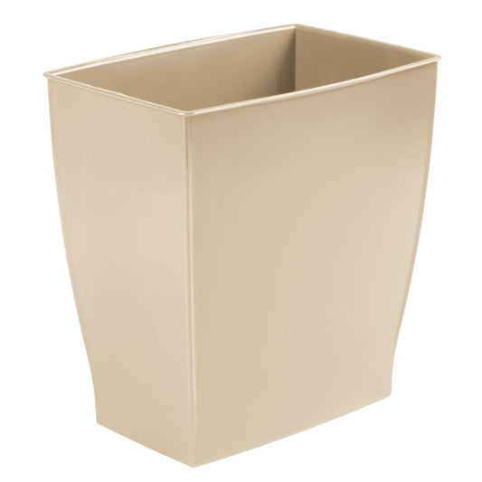 iDesign Small Bathroom Trash Can, Ideal for Primary and Guest Bathroom or Office, Brown, Made in USA