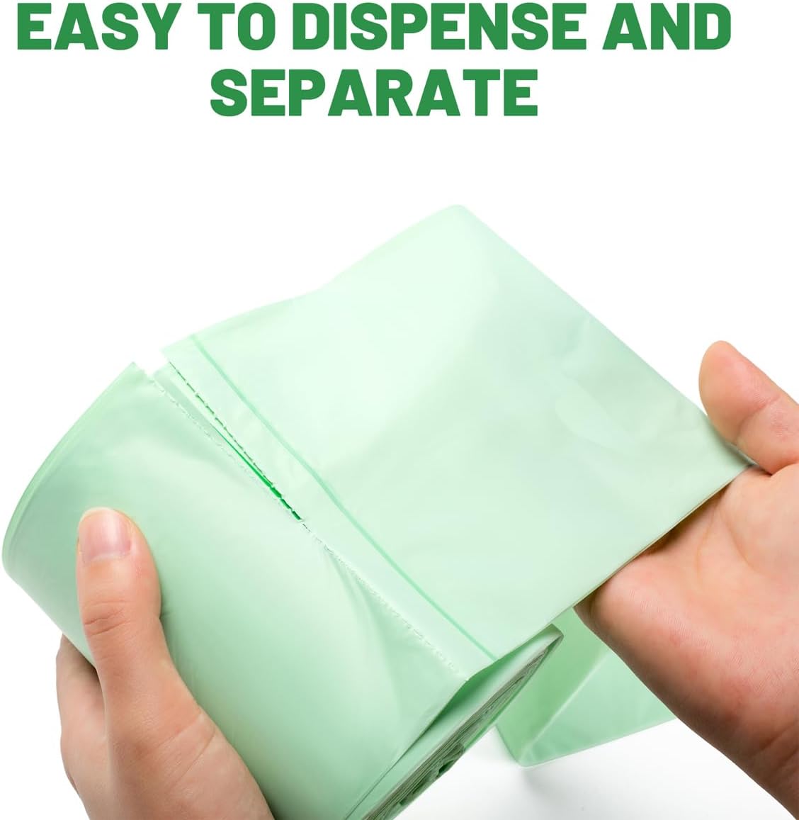 1-2 Gallon Flap Tie Compostable Trash Bags, 120 Count Small Compost Bags, Biodegradable Kitchen Garbage Bags, Food Scrap Waste Bags for Countertop Bin, ASTM D6400, US BPI Certified