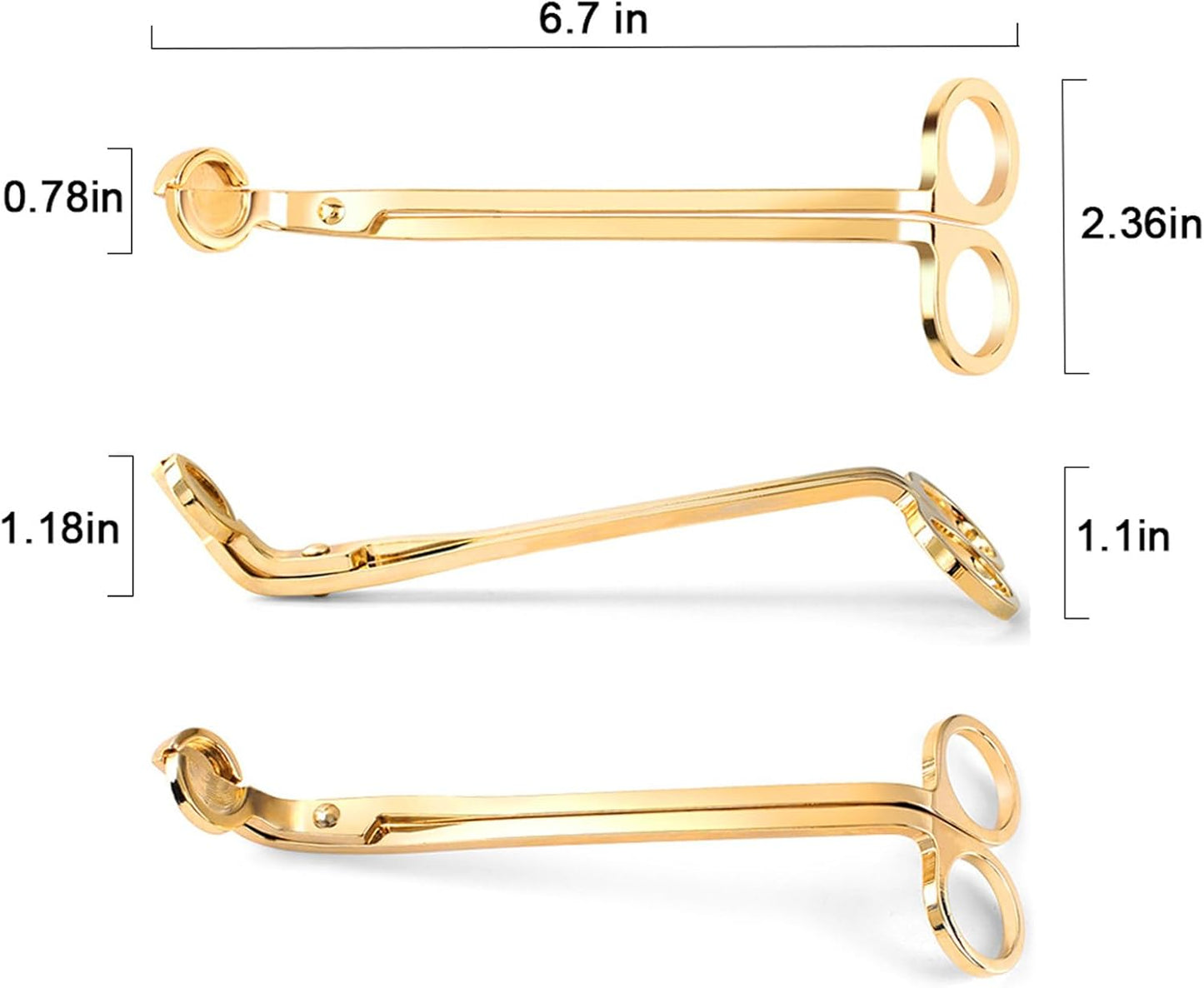 Candle Wick Trimmer Candle Wick Clipper Wick Cutter Scissors, Bronze