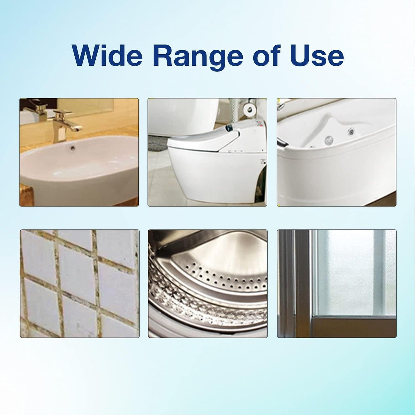 APULITO Household Gel Effective for Bathroom Shower Tile Grout Sink Cleaning