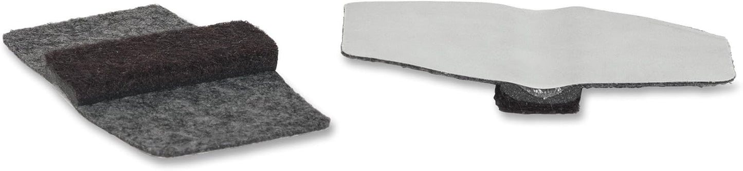 Lorell LLR49319 Wrap Around Floor Savers, Gray Count 16 (Pack of 10)