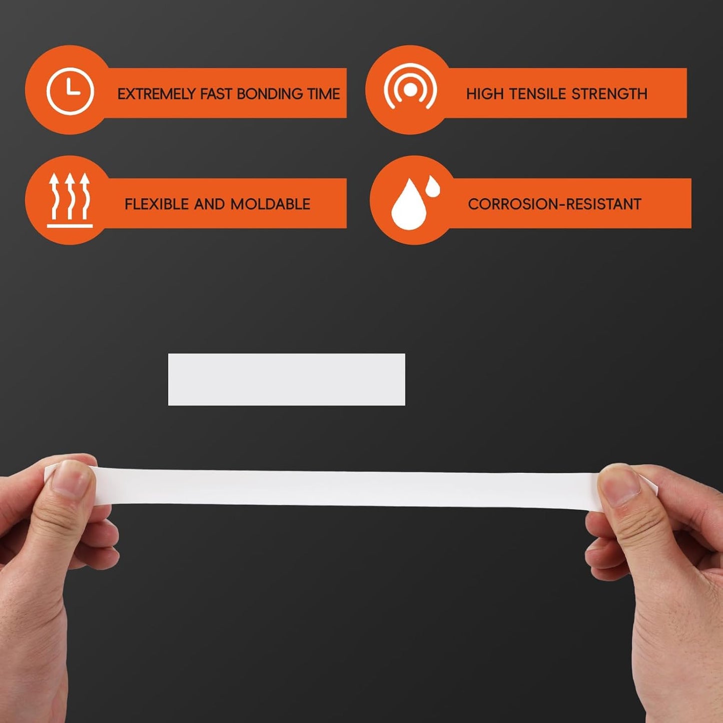 Self Fusing Silicone Tape 4 Rolls 1 in x 10' White Waterproof Rescue Tape Rubber Leak Silicone Self-amalgamating Tape for Plumbing, Sealing Pipes, Hose Repair, Outdoor Coax and Tool Fixation