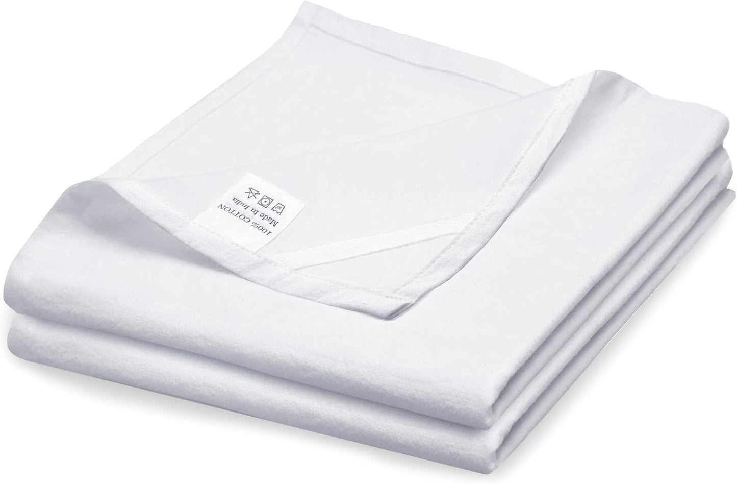 Flour Sack Towels| Tea Towel for Crafts| Kitchen Dish Cotton Blank Towel for Embroidery|Baking Bread Proofing Linen Cover| Thick Absorbent Quick Dry| 2 Pack 33"X38" White