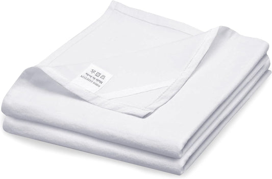 Flour Sack Towels| Tea Towel for Crafts| Kitchen Dish Cotton Blank Towel for Embroidery|Baking Bread Proofing Linen Cover| Thick Absorbent Quick Dry| 2 Pack 33"X38" White