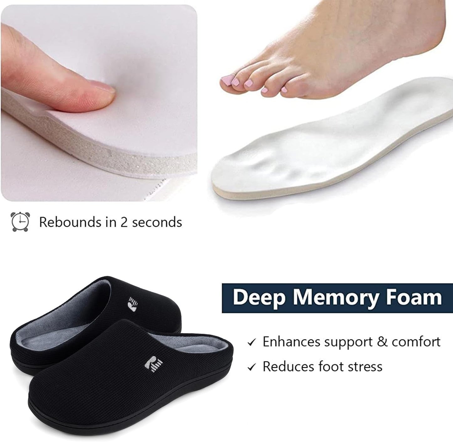 RockDove Women's Original Two-Tone Memory Foam Slipper