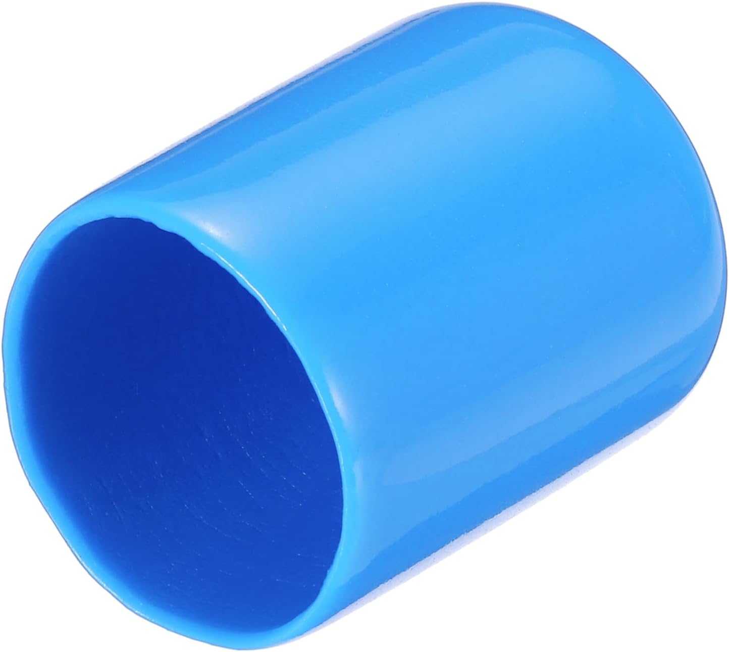 uxcell 20pcs Rubber End Caps 19mm(3/4") ID Vinyl PVC Round Tube Bolt Cap Cover Screw Thread Protectors,Light Blue