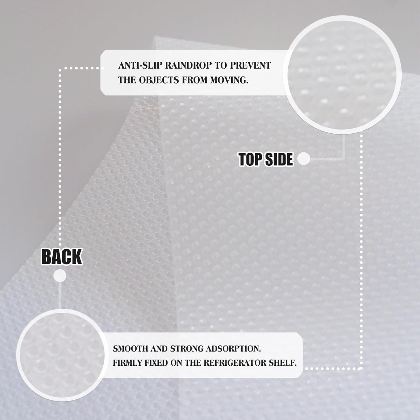 10Pcs Refrigerator Liners, Washable Fridge Liner Shelf Mats Refrigerator Pads for Cupboard Cabinet Drawer Home Kitchen Accessories Organization (Clear)