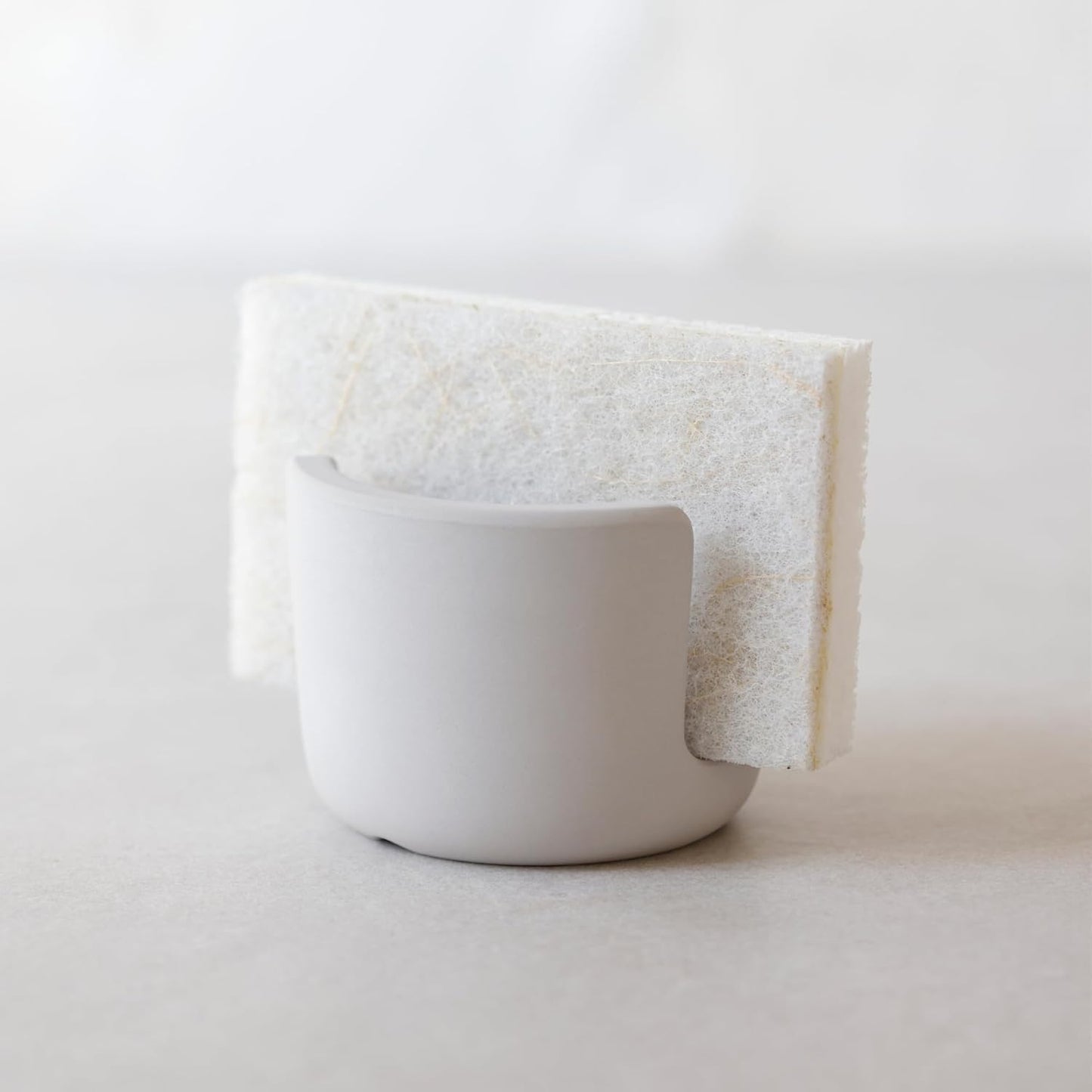 Selegna Diatomite Stone Sponge Caddy – Quick Drying Diatomaceous Earth Sink Organizer – Instant Drying Kitchen Sponge Holder for Sink – Compact Stone Sponge Holder