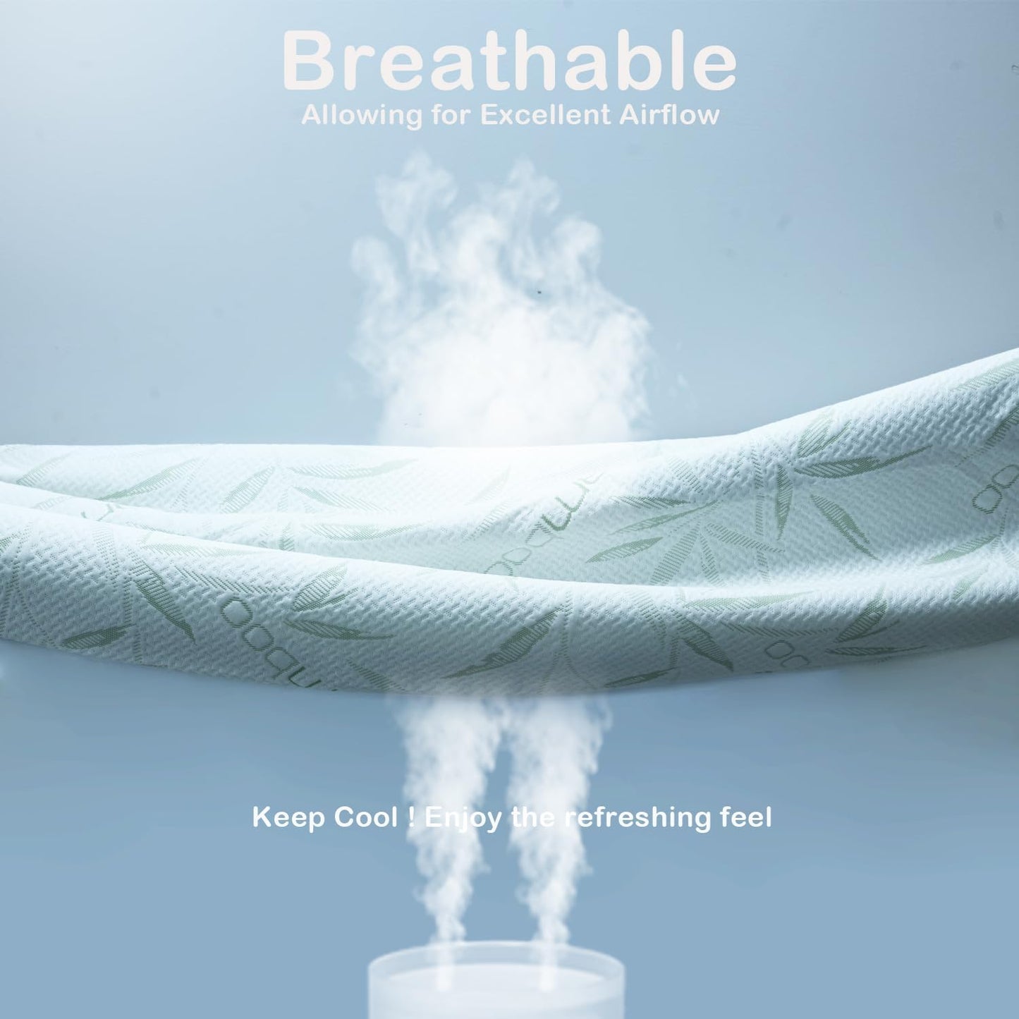 Queen Mattress Protector Waterproof Mattress Pad Washable Bamboo Rayon Mattress Cover Breathable Noiseless Bed Protector 5" - 21'' Elastic Fitted Deep Pocket